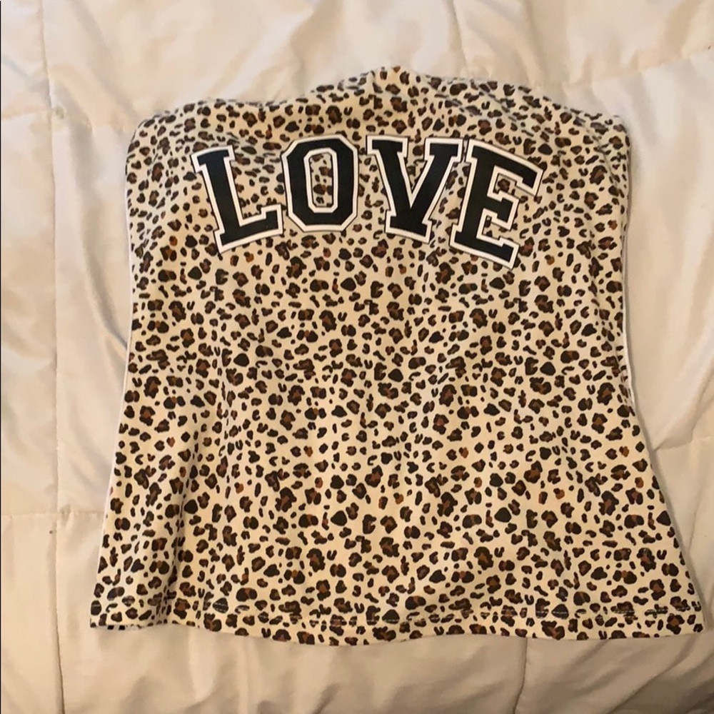 strapless crop top!